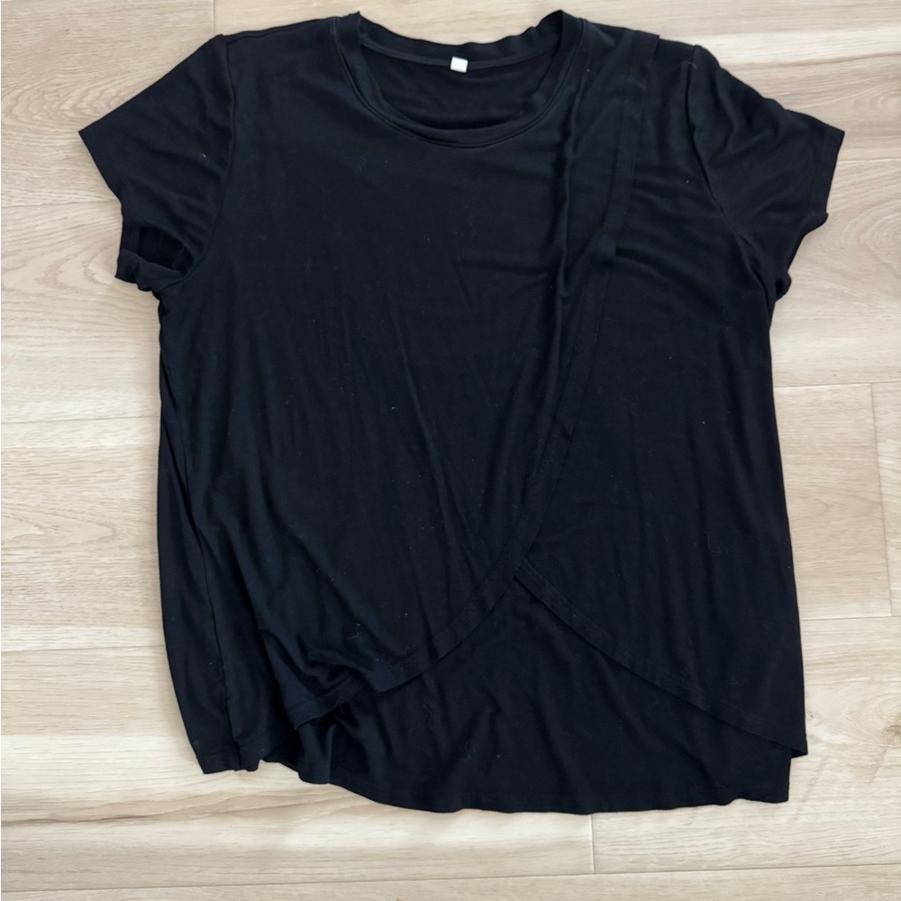 Women's Black Nursing Top